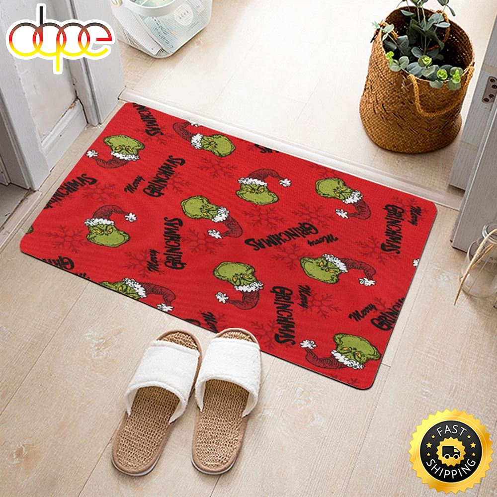 The Grinch Christmas Funny 2022 Grinch Christmas Doormat