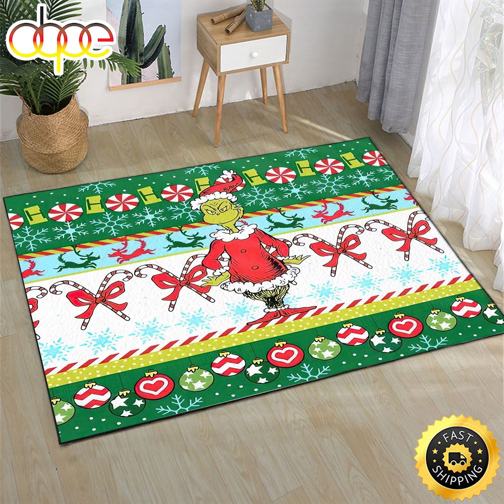 The Grinch Merry Christmas 2022 The Grinch Christmas Rug