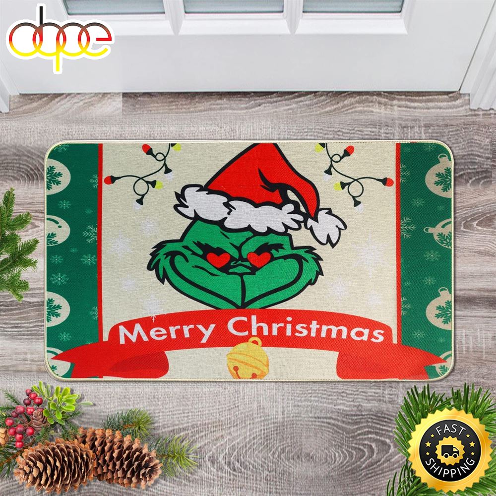 The Grinch Merry Christmas Doormat