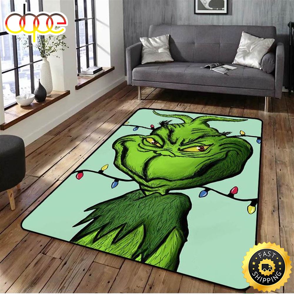The Grinch Movie Christmas Decor Living Room Grinch Carpet Rug
