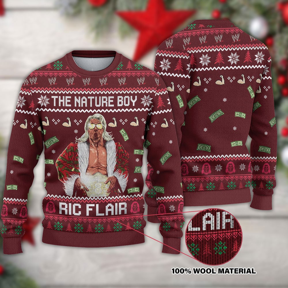 The Nature Boy Ric Flair Christmas Ugly Sweater 1