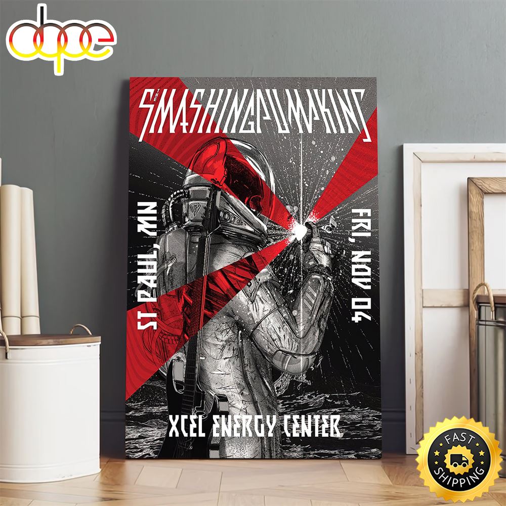 The Smashingpumpkins Tour 2022 November 4th XCEL Energy Center Poster Canvas