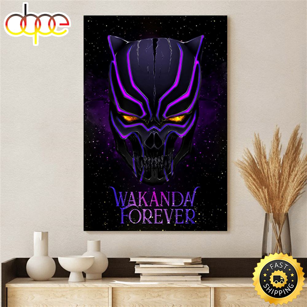 Wakanda Forever Black Panther 2 Poster Canvas
