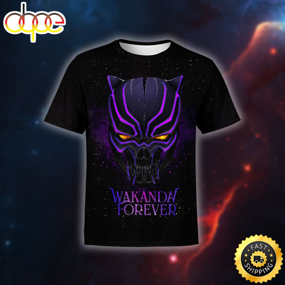 Wakanda Forever Black Panther 2 T Shirt 3D All Over Print