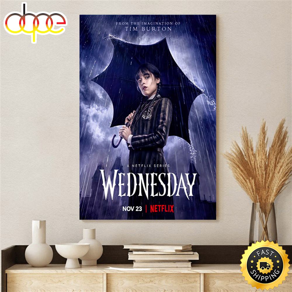 Wednesday Series 2022 Poster On A Wednesday Nancy Reagan Canvas