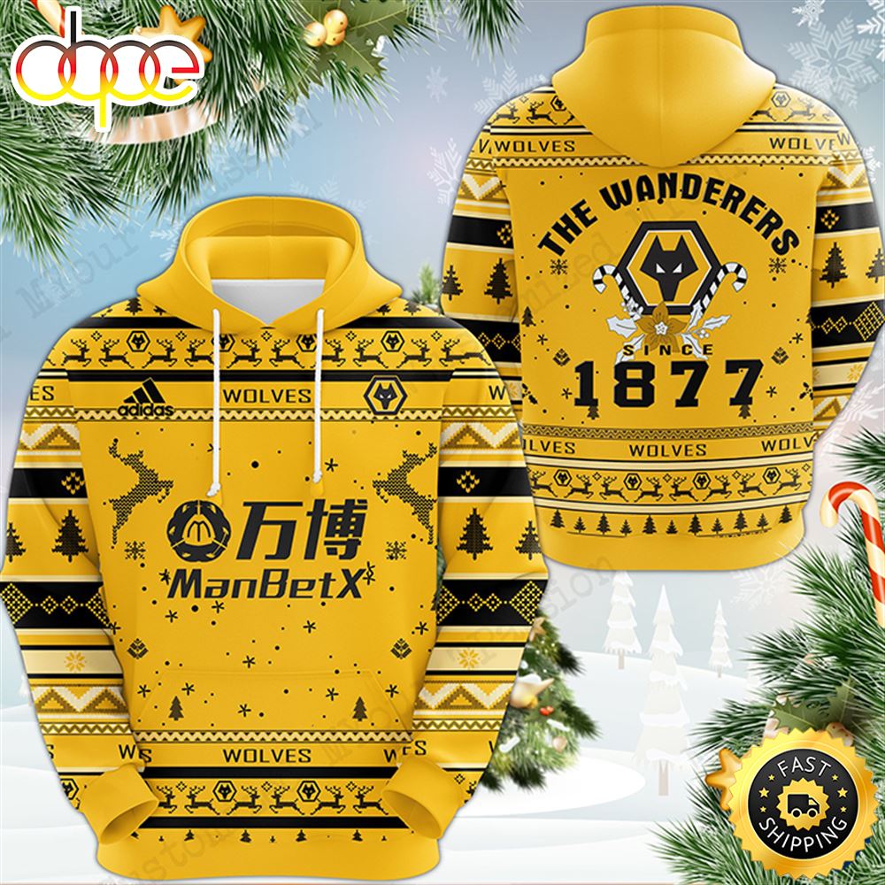 Wolverhampton Wanderers FC 1879 Christmas Football Christmas Hoodie All Over Print Shirt
