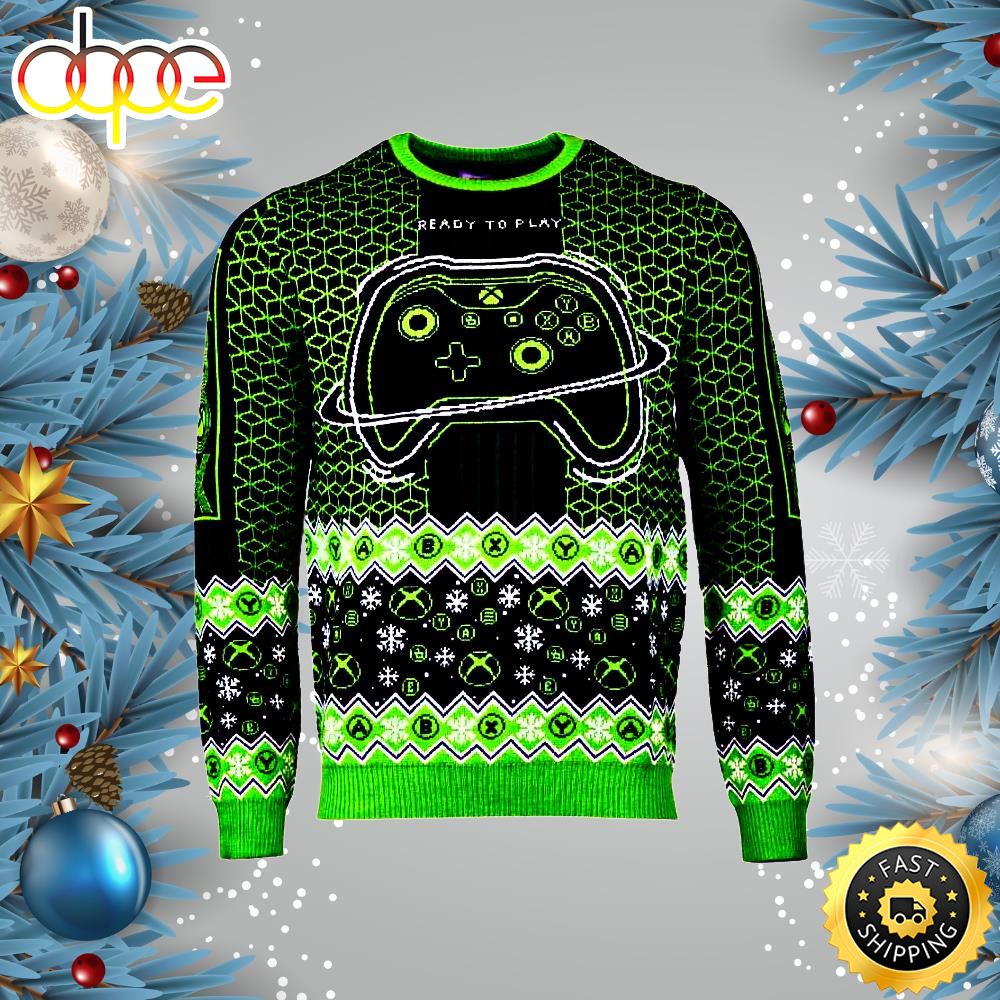 Xbox One Achievement Unlocked Ugly Christmas Sweater