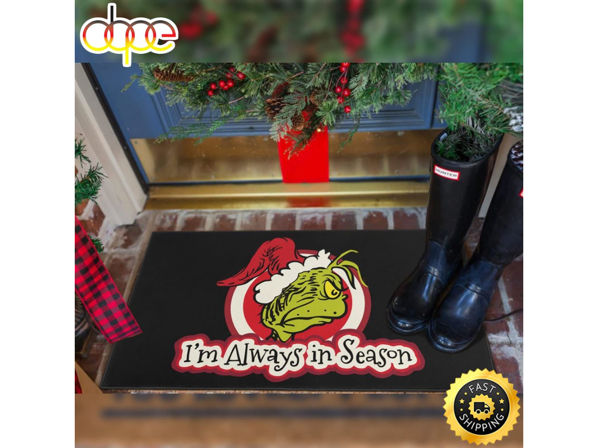 Grinch Christmas Doormat