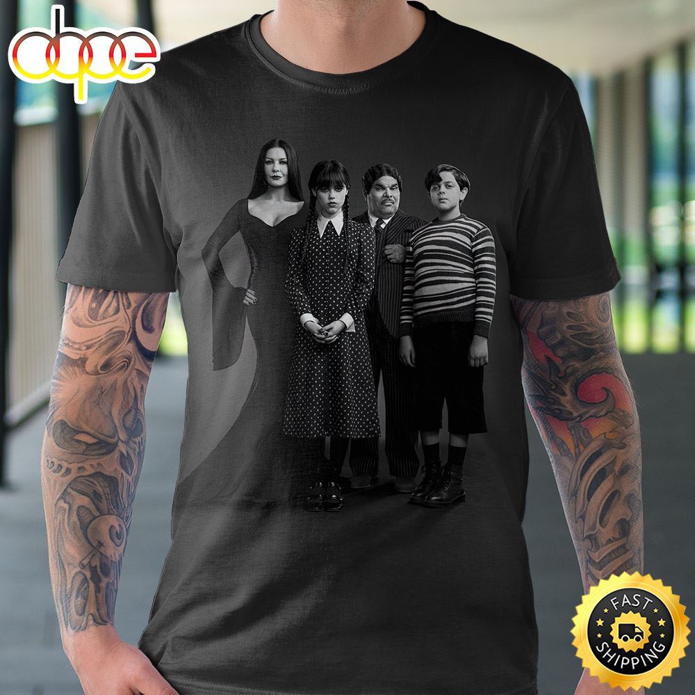 Addams Family 2022 Black T Shirt 3D All Over Print Shirts