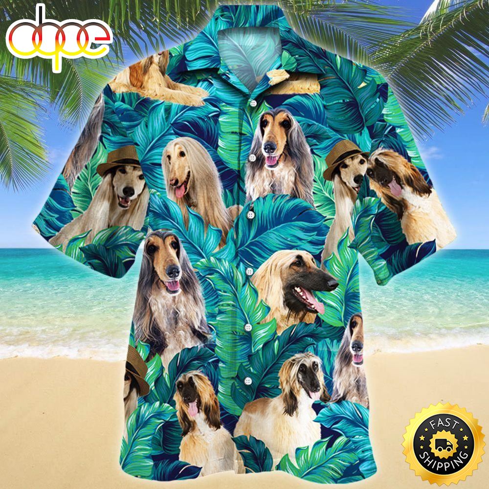 Afghan Hound Dog Lovers Hawaiian Shirts Men Dog Hawaiian Shirt Best Gifts For Dog Lovers 1