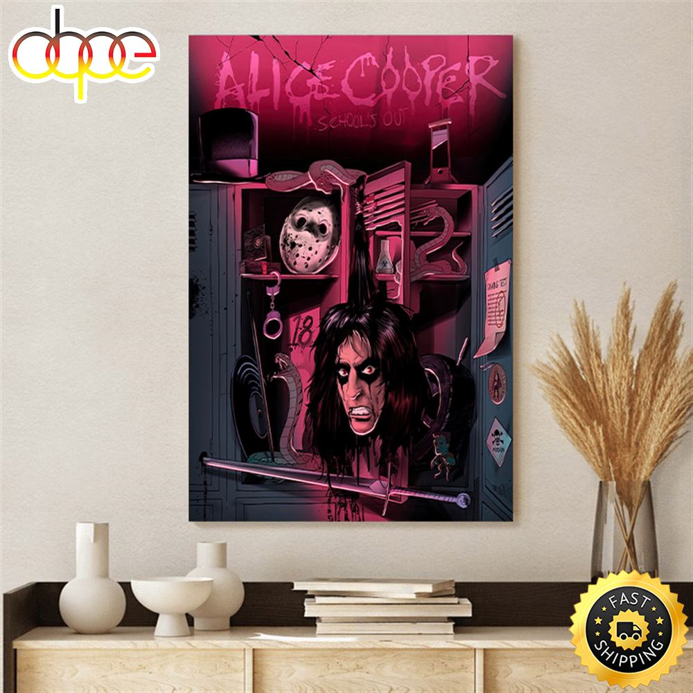 Alice Cooper School S Out Band Poster Canvas