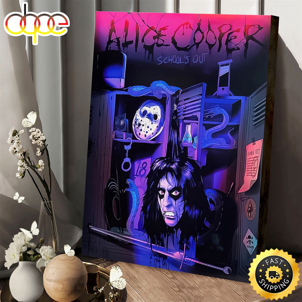 Alice Cooper School S Out The 50th Anniversary Poster Canvas