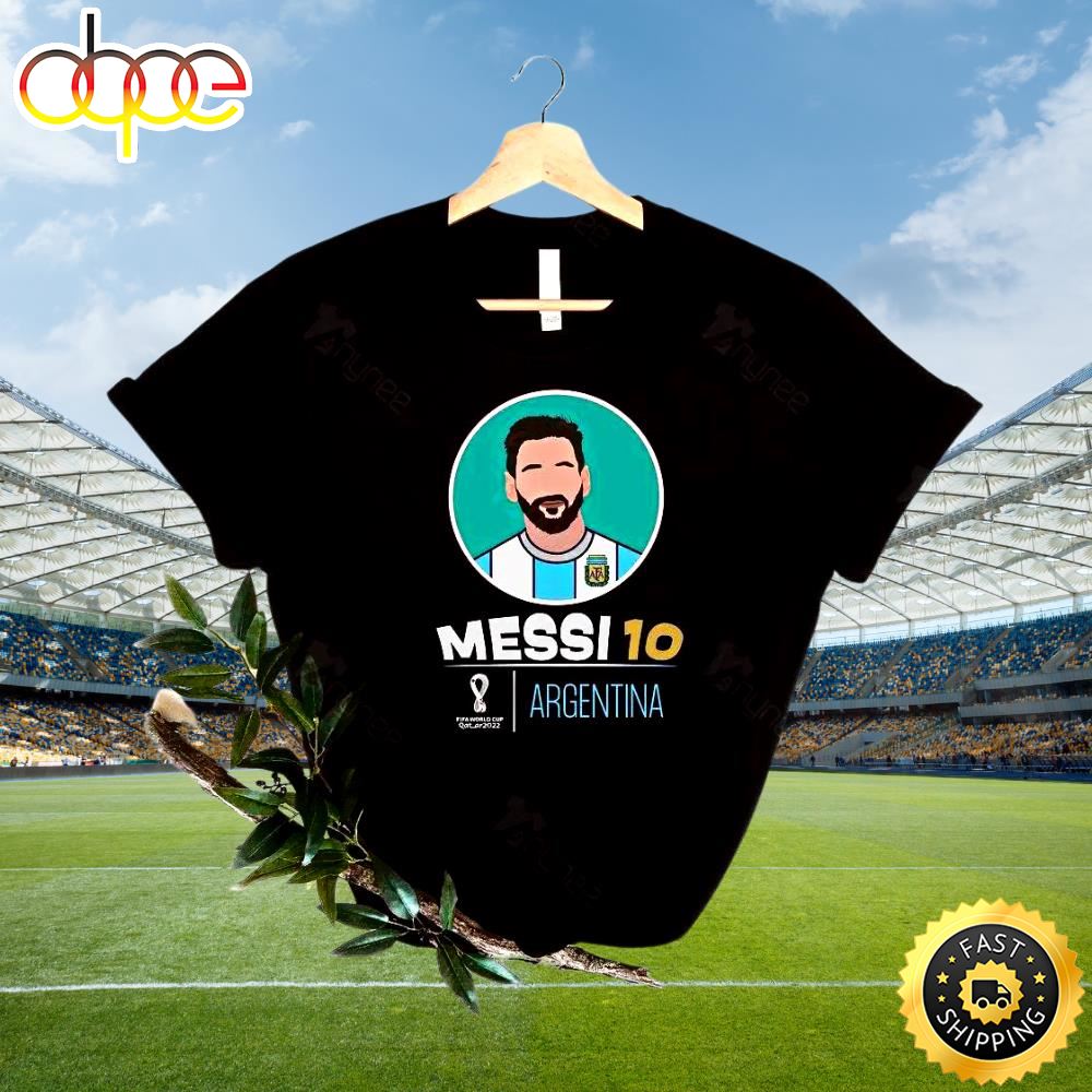 Argentina Messi Qatar 2022 World Cup Champion Shirt
