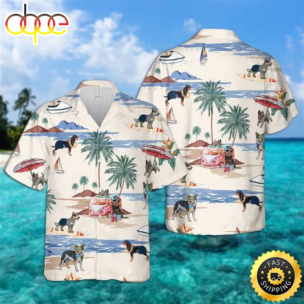 Australian Cattle Dog Summer Beach Hawaiian Shirts Men Dog Hawaiian Shirt Best Gifts For Dog Lovers 1