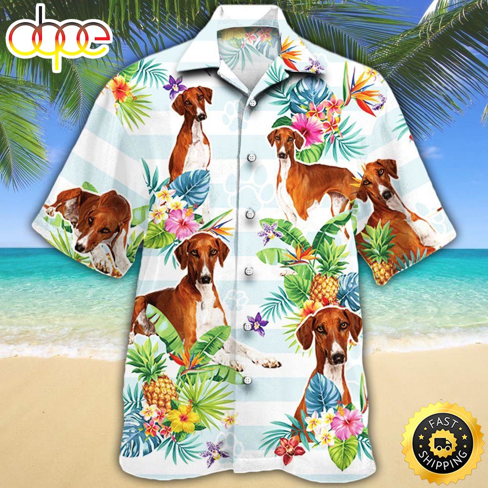 Azawakh Dog Lovers Tropical Flower Hawaiian Shirts Men Dog Hawaiian Shirt Best Gifts For Dog Lovers 1
