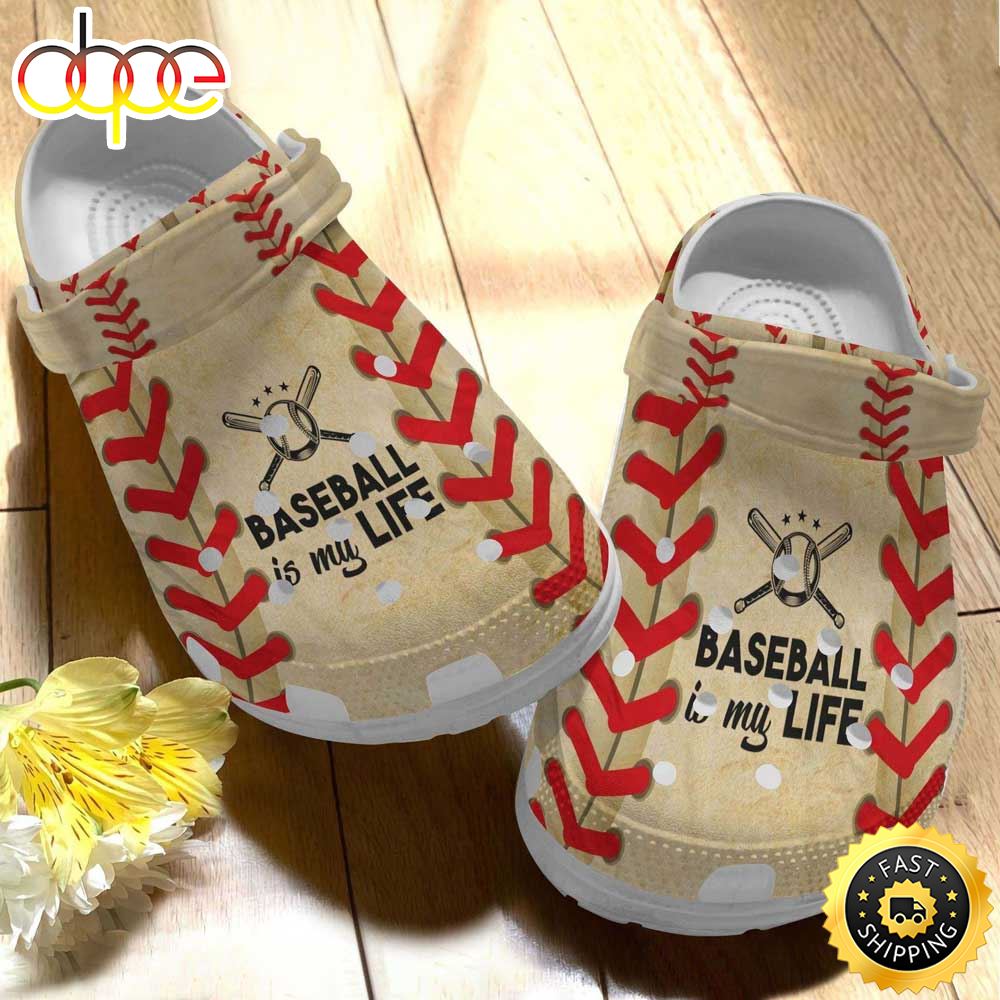 Baseball Is My Life Crocs Clogs Crocband Shoes