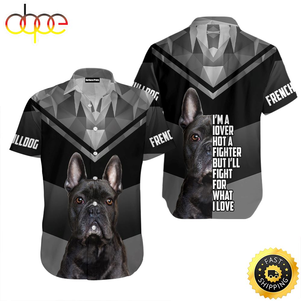 Black French Bulldog Hawaiian Shirts Men Dog Hawaiian Shirt Best Gifts For Dog Lovers 1