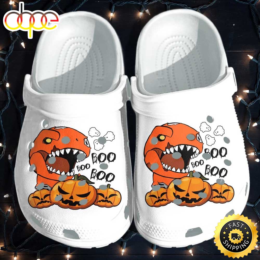 Boo Boo Boo Cute Pumpkins Halloween Crocs Crocband Clogs Shoes ...