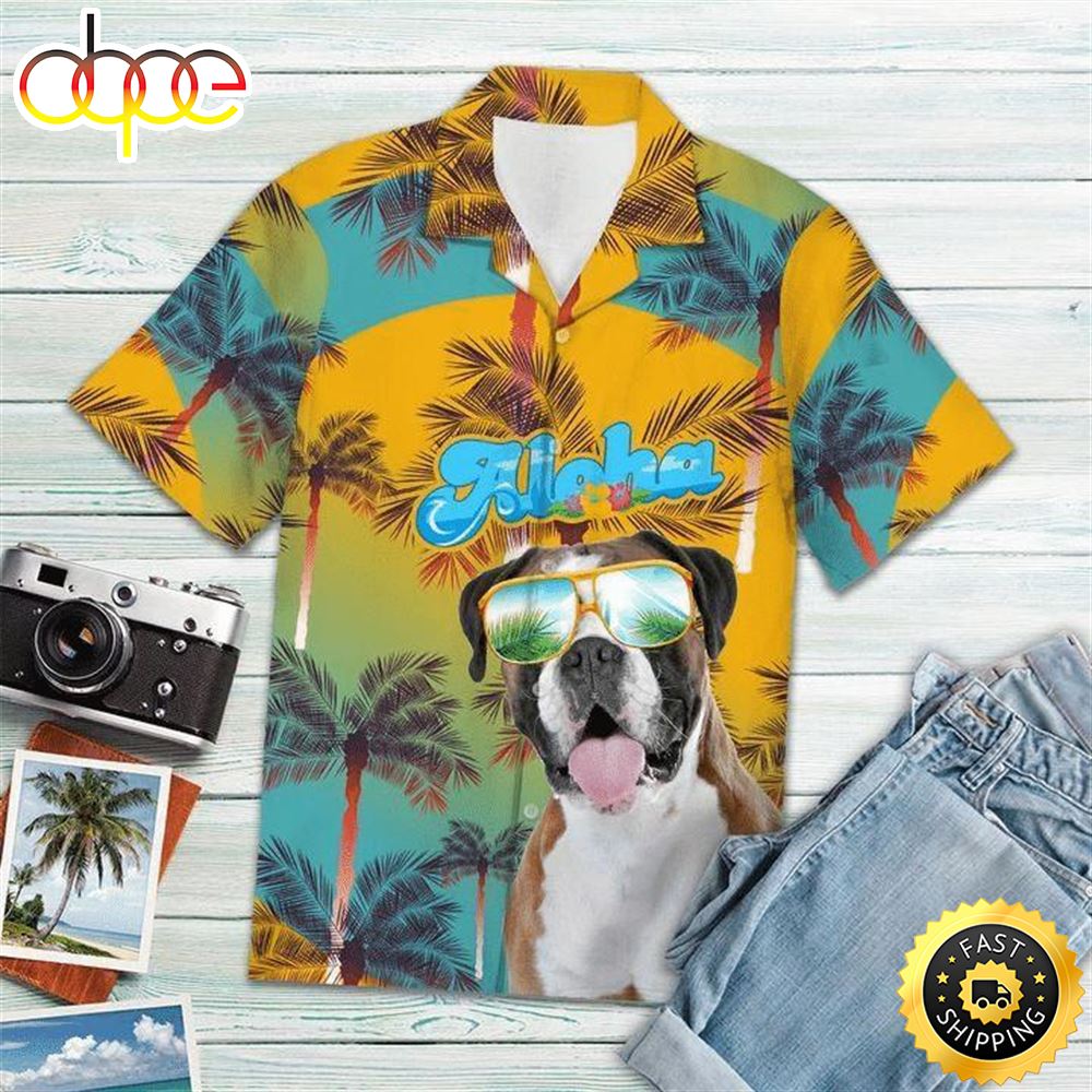 Boxer Dog Hawaiian Shirts Men Dog Hawaiian Shirt Best Gifts For Dog Lovers 1