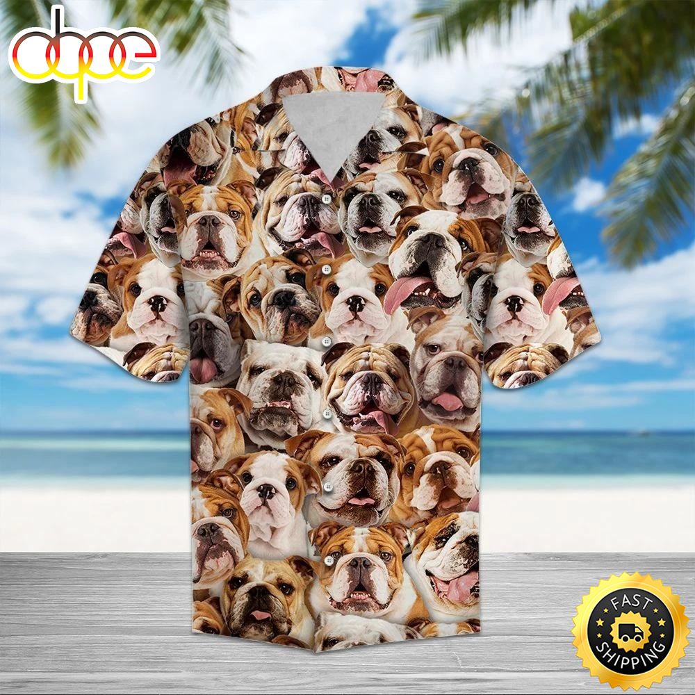Bulldog Awesome Hawaiian Shirts Men Dog Hawaiian Shirt Best Gifts For Dog Lovers 1