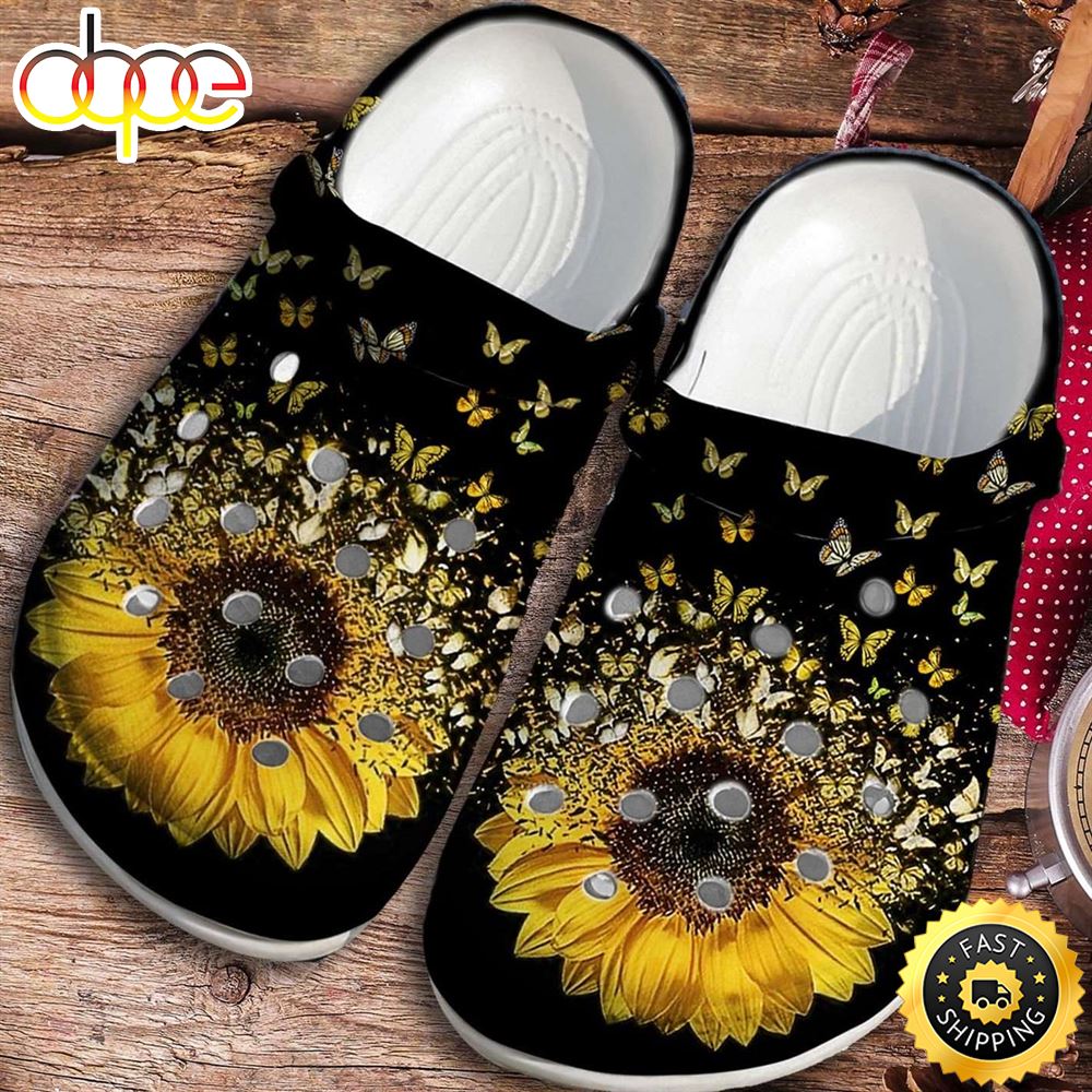 Crocs 2025 with sunflowers