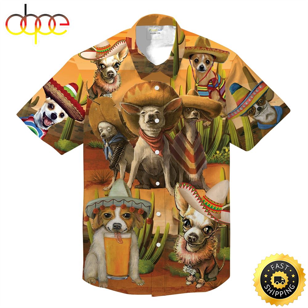 Chihuahua Dog Hawaiian Shirts Men Dog Hawaiian Shirt Best Gifts For Dog Lovers 1