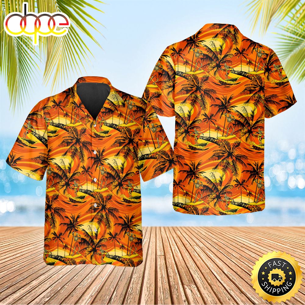 Coconut Tree Skull Hawaiian Shirt Hawaiian Shirt For Men Best Hawaiian Shirts 1