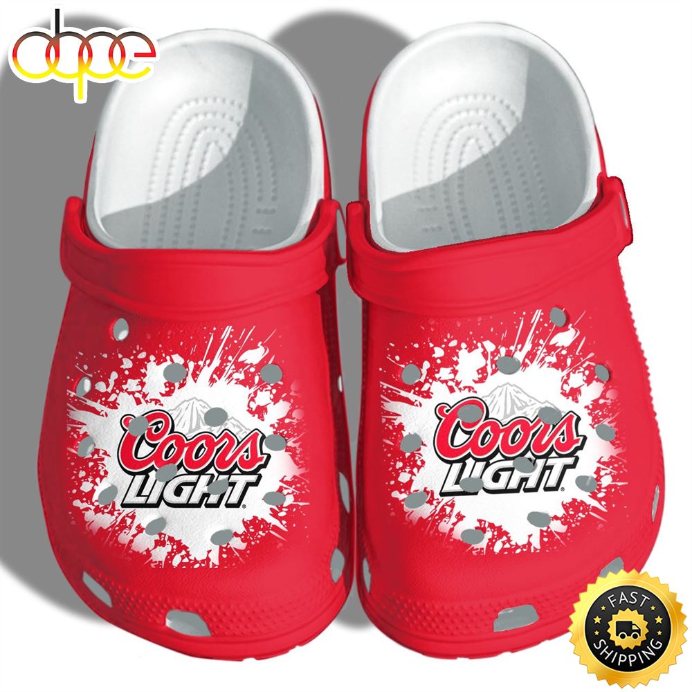 Coors Light Beer Lover Crocs Crocband Clog Shoes