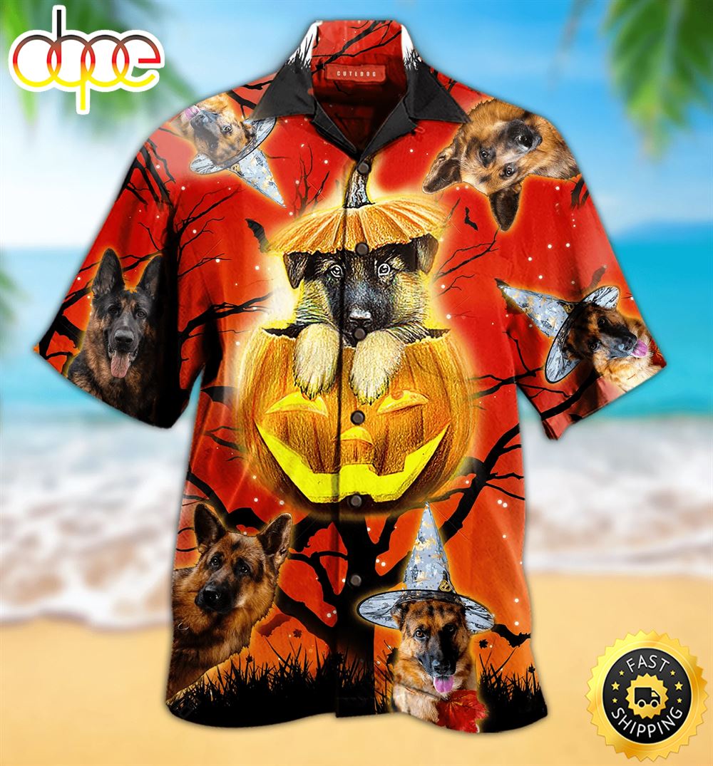 Cute German Shepherd Dog Hawaiian Shirts Men Dog Hawaiian Shirt Best Gifts For Dog Lovers 1
