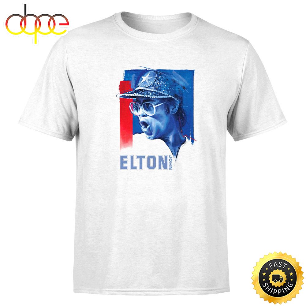 Elton John Tour 2022 November 20 Dodger Stadium Night 2 Unisex White T Shirt