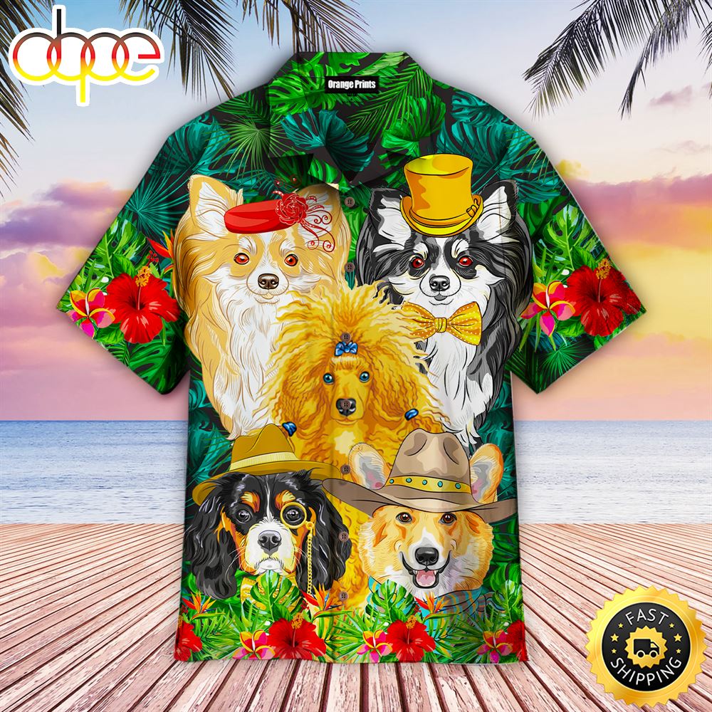 Fashion Dog Tropical Dog Hawaiian Shirt Mens Hawaiian Shirt Gifts For Dog Lovers 1