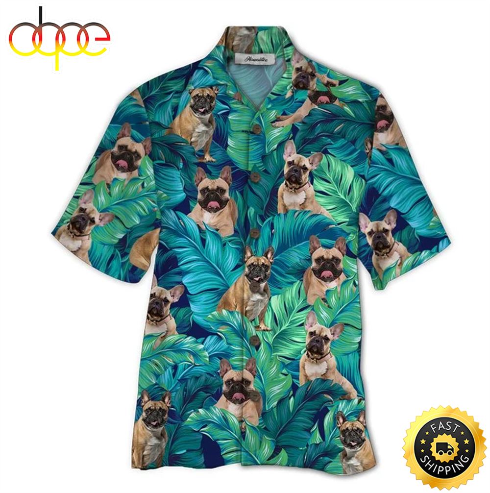 France Bulldog Hawaiian Shirt Mens Hawaiian Shirt Gifts For Dog Lovers 1