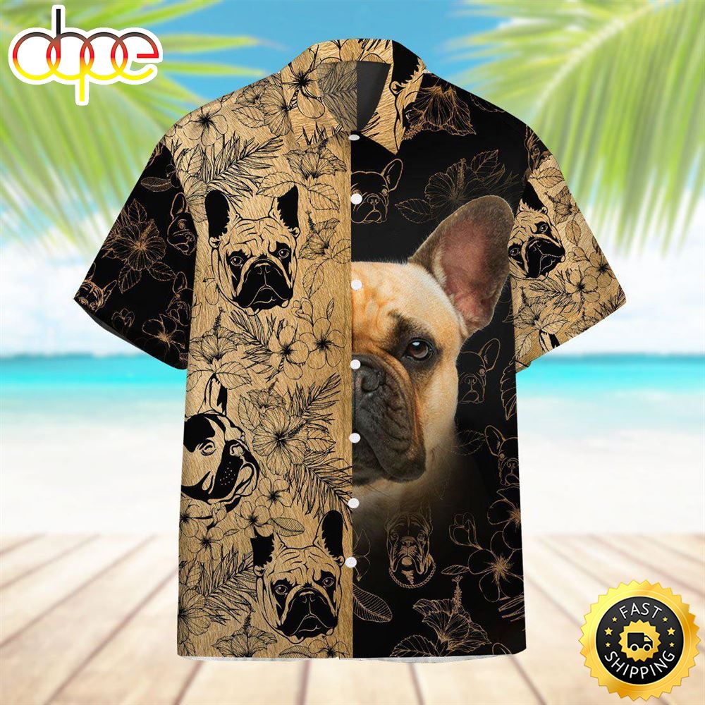 French Bulldog Hawaiian Shirt Mens Hawaiian Shirt Gifts For Dog Lovers 1