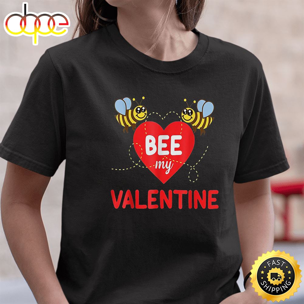Funny Bee My Valentine Valentines Day Beekeeper T Shirt