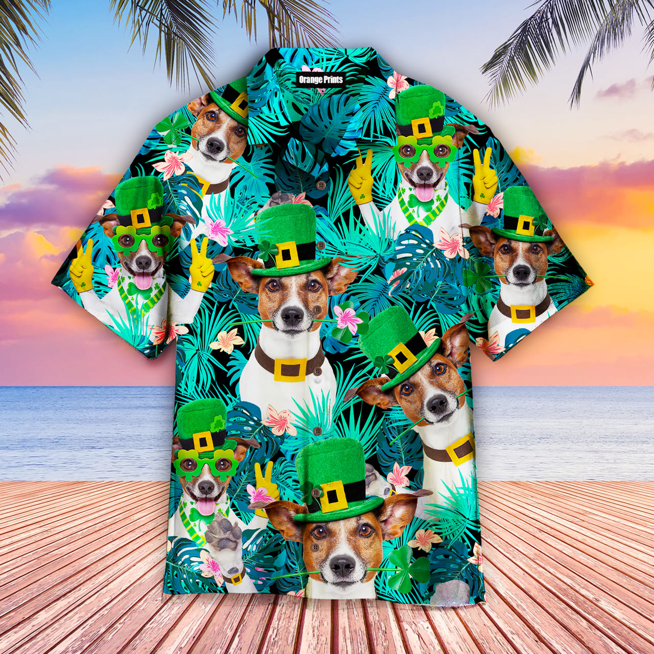 Funny Dog Happy Irish St. Patrick S Day Dog Hawaiian Shirt Mens Hawaiian Shirt Gifts For Dog Lovers 1