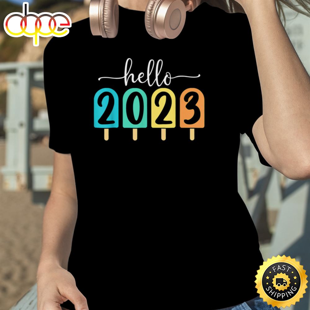 Goodbye 2022 Hello 2023 Happy New Year Funny Christmas Xmas Unisex Basic T Shirt 1