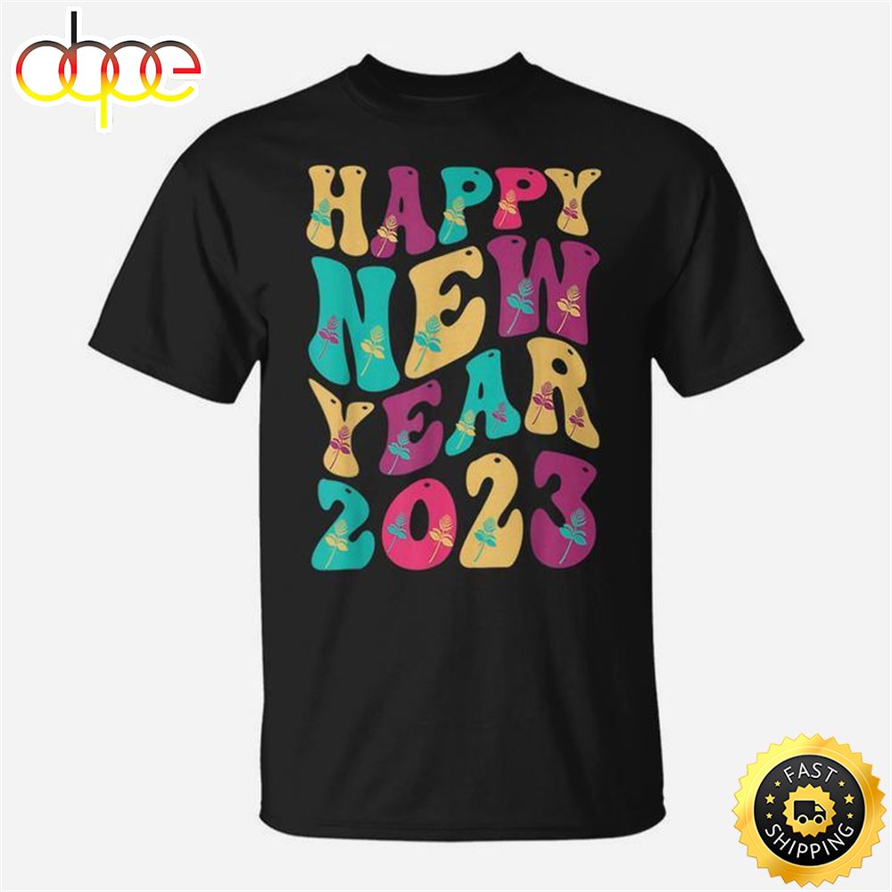 Happy New Year 2023 Eve Celebration Funny 2023 T Shirt Graphic Unisex Tee 1