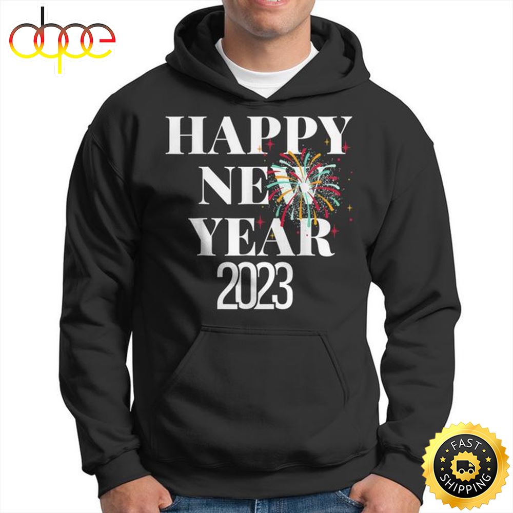 Happy New Year 2023 New Years Eve Party Countdown Fireworks Unisex Basic T Shirt 1