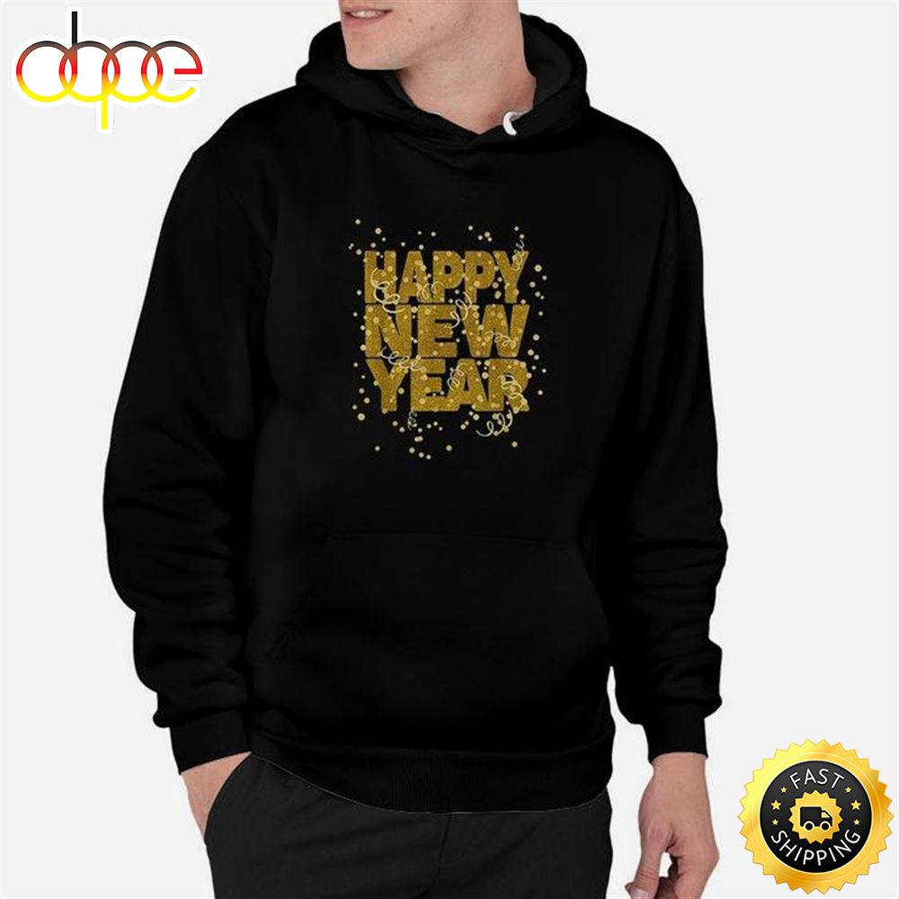 Happy New Year Nye Party Funny New Years Eve Confetti Unisex Basic T Shirt 1
