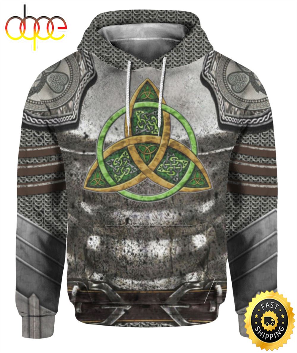 Irish Armor Knight Warrior Patrick S Day All Over Print For Men And Women Shirt