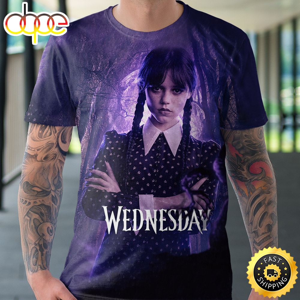 It Is Wednesday Addams Premium T-Shirt 3D All Over Print Shirts