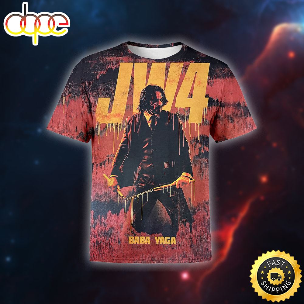 John Wick 4 Posteer Babayaga All Over Print Shirt