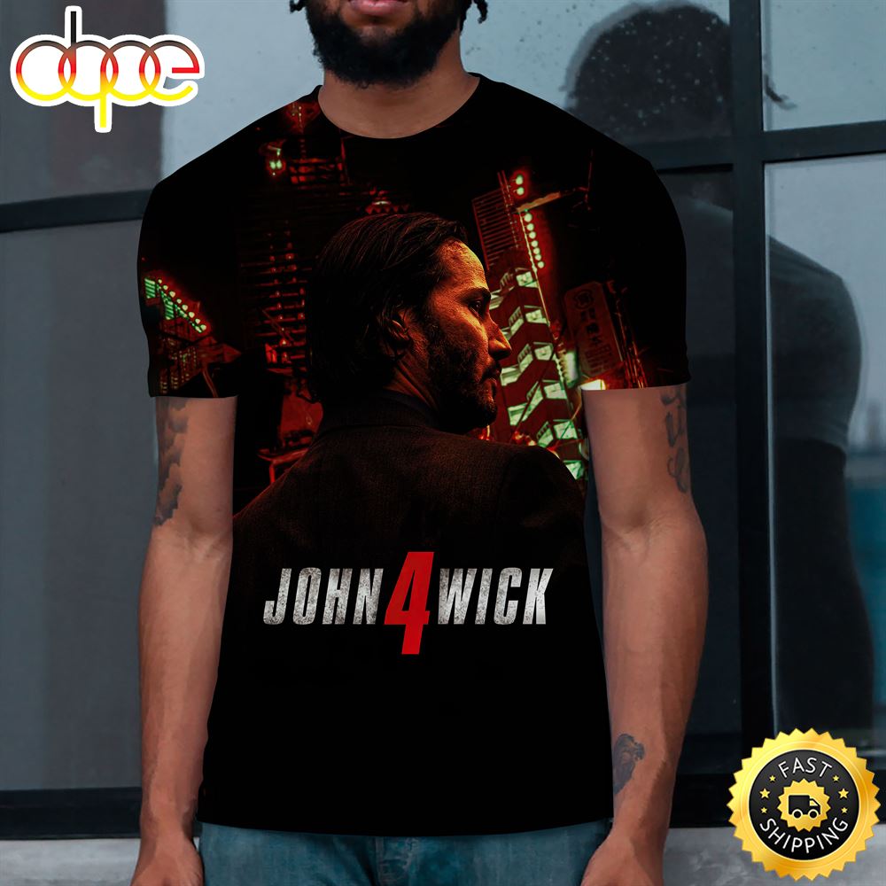 John Wick Chapter 4 Hagakure Poster 3d T Shirt All Over Print Shirts 1