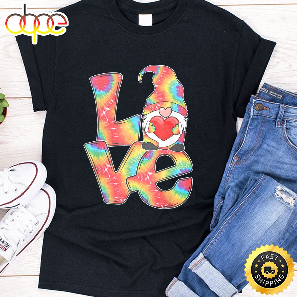 LGBT Love Gnome Valentine Day Couple Lesbian Gay Outfit Valentines Day T Shirt