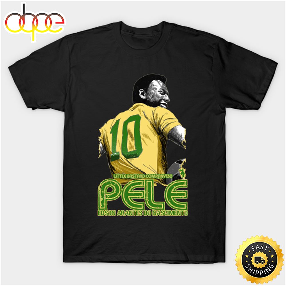 Legendary Player Pele Wears The Number 10 Shirt Player Soccer Unisex Tee T Shirt