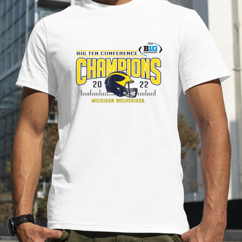 Michigan Wolverines Big Ten Champs 2022 Football Helmet T Shirt