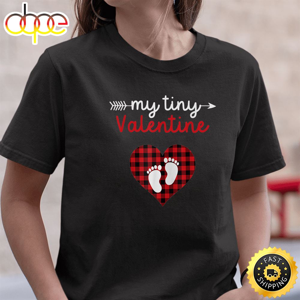 My Tiny Valentine Mom To Be 2023 Pregnancy Announcement T Shirt