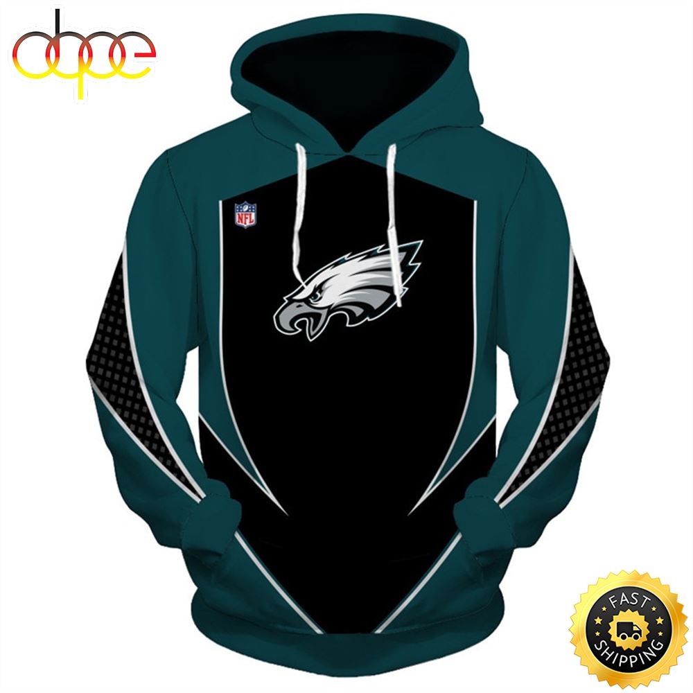 N.F.L.Eagles Team And Pullover Deep Pocket 3D Hoodie All Over Print Shirt