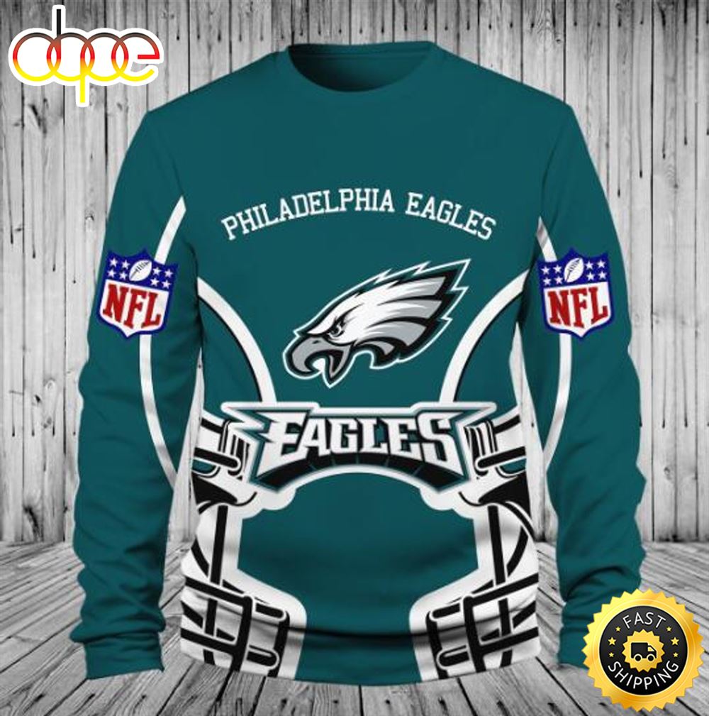 N.F.L.Philadelphia Eagles Eagles Logo 3D All Over Print Shirt