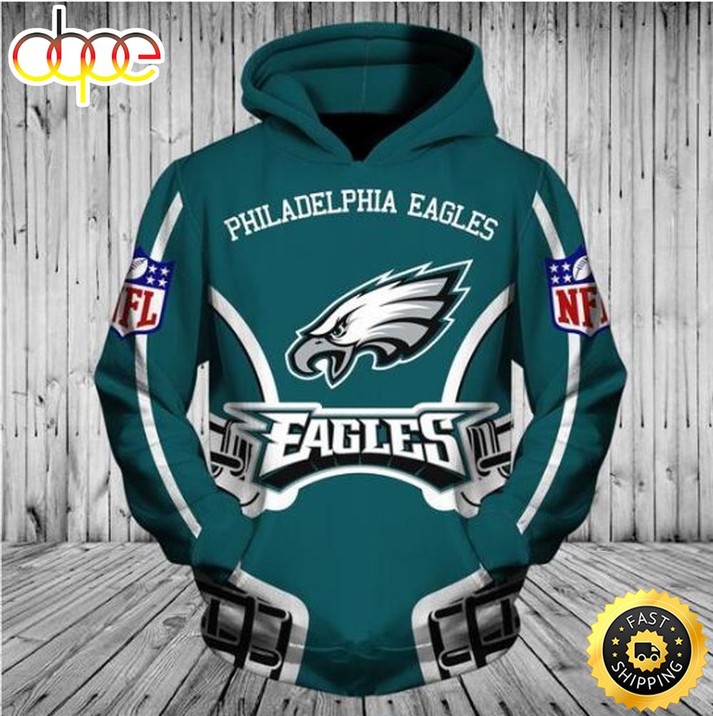 N.F.L.Philadelphia Eagles Eagles NFL Logo 3D Hoodie All Over Print Shirt